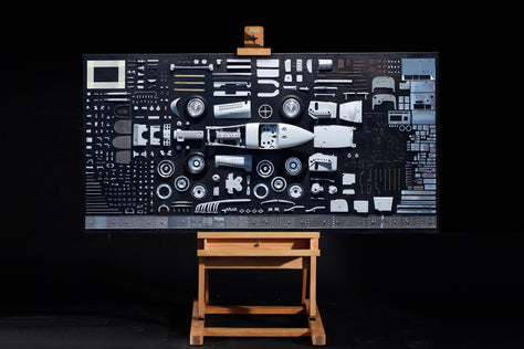 布加迪Type 59-模型零件展示